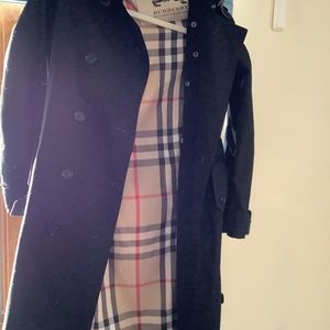 Burberry black trench